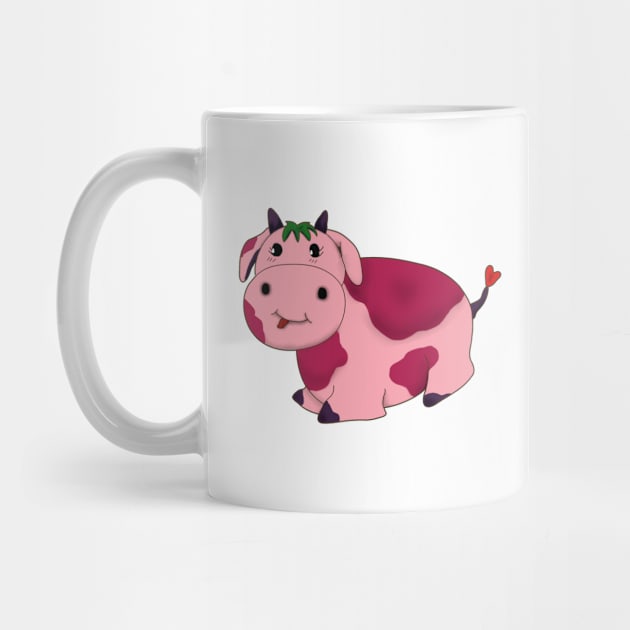 Adorable Strawberry Cow Pillow Pet by Africa